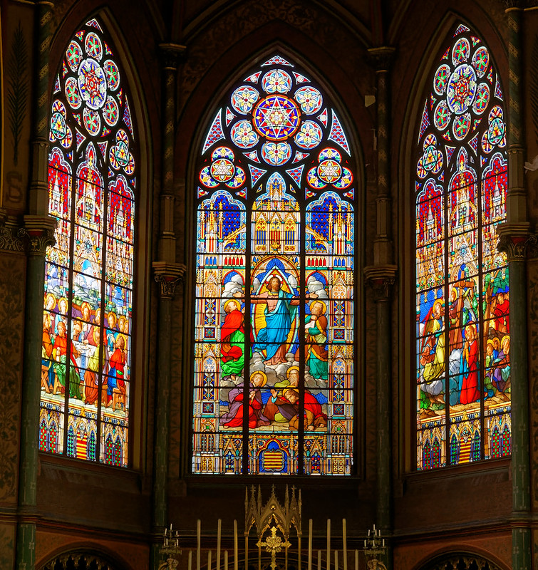 Saint-Eugene-Sainte-Cecile stained-glass windows